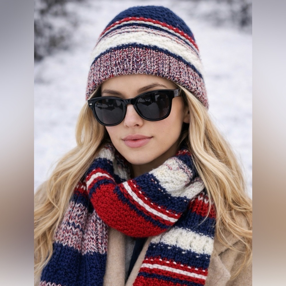 Sport-Tek Multicolor Striped Beanie